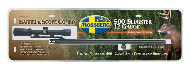 Picture of Mossberg Oem 12 Gauge 24" Slug Barrel W/Cantilever Mount, Fully-Rifled Bore & Blued Finish, For Use W/Mossberg 500 & Maverick 88 6-Shot Models, Includes 3-9X40mm Scope 