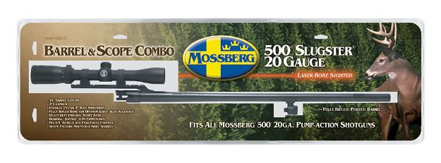 Picture of Mossberg Oem 20 Gauge 24" Slug Barrel W/Cantilever Mount, Fully-Rifled Bore & Blued Finish, For Use W/Mossberg 500 & Maverick 88 6-Shot Models, Includes 3-9X40mm Scope 