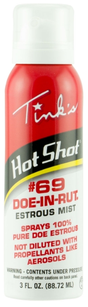 Picture of Tinks #69 Hot Shot Deer Attractant Doe In Estrus Scent 3 Oz Aerosol 