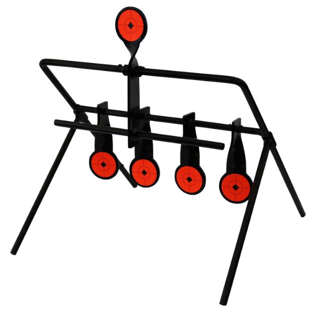 Picture of Birchwood Casey World Of Targets Gallery Resetting Rimfire Pistol/Rifle Ar500 Steel Black/Orange Black/Orange Impact Enhancement Motion 0.19" Thick 