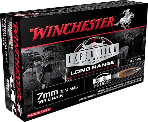 Picture of Winchester Ammo Expedition Big Game Long Range 7Mm Rem Mag 168 Gr Nosler Accubond Long-Range 20 Per Box/10 Cs 