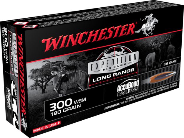 Picture of Winchester Ammo Expedition Big Game Long Range 300 Wsm 190 Gr Nosler Accubond Long-Range 20 Per Box/10 Cs 