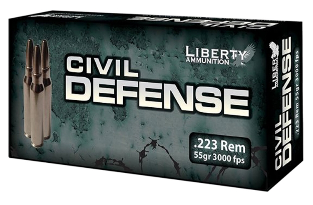 Picture of Liberty Ammunition Civil Defense Hunting 223 Rem 55 Gr Hollow Point Boat-Tail (Hpbt) 20 Per Box/ 50 Cs 