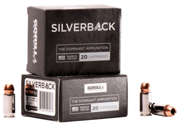 Picture of Gorilla Ammo Silverback Fbi Penetration 45 Acp 230 Gr Solid Copper Hollow Point (Schp) 20 Per Box/10 Cs 