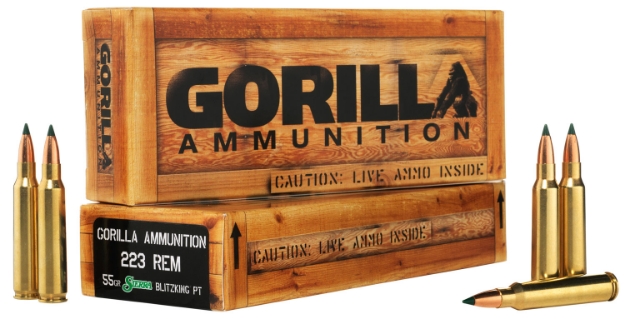 Picture of Gorilla Ammo Gorilla Match Sierra Blitzking 223 Rem 55 Gr Sierra Blitzking 20 Per Box/ 10 Cs 