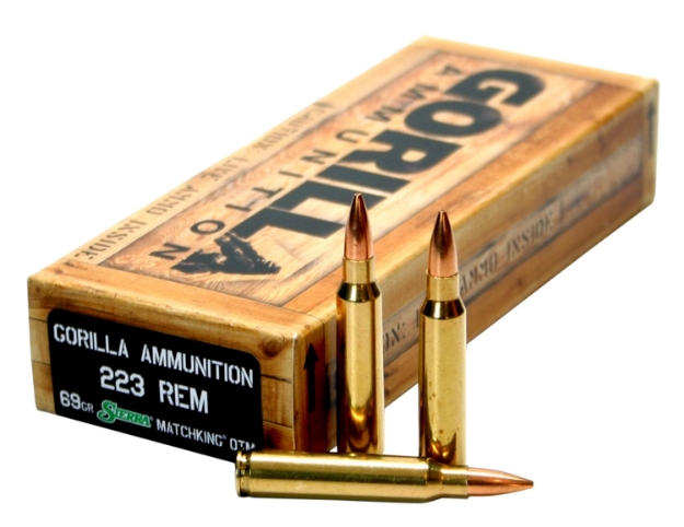 Picture of Gorilla Ammo Gorilla Match Sierra Matchking 223 Rem 69 Gr Sierra Matchking 20 Per Box/ 10 Cs 