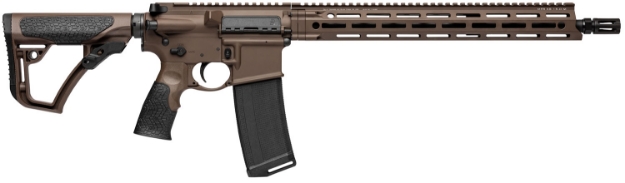 Picture of Daniel Defense Ddm4 V7 5.56X45mm Nato 16" 30+1 Mil-Spec Brown Cerakote 6 Position W/Softtouch Overmolding Stock 