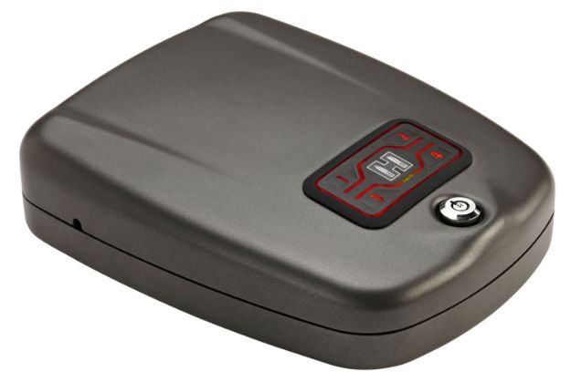 Picture of Hornady Rapid Safe 2600Kp Large Rfid,Access Code,Key Entry Black Steel Holds 1 Handgun 10.70" L X 8.70" W X 2.90" D 