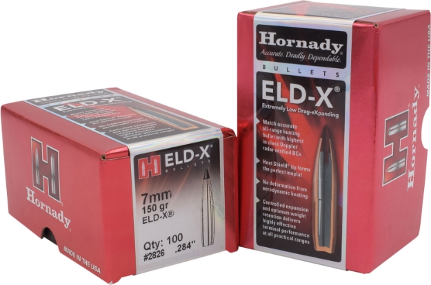 Picture of Hornady Eld-X Hunting 7Mm .284 150 Gr Extremely Low Drag-Expanding 