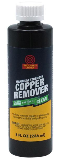 Picture of Shooters Choice Copper Remover Extra Strength Removes Copper Fouling 8 Oz Bottle 