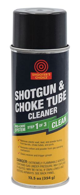 Picture of Shooters Choice Shotgun And Choke Tube Cleaner Removes Carbon, Powder, Lead, Plastic Fouling 12 Oz Aerosol 