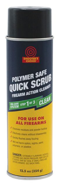 Picture of Shooters Choice Polymer Safe Quick Scrub Against Grease, Dust, Oil 12.50 Oz Aerosol 