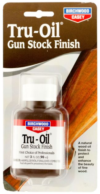 Picture of Birchwood Casey Tru-Oil Stock Finish Natural Wood Bottle 3 Oz 