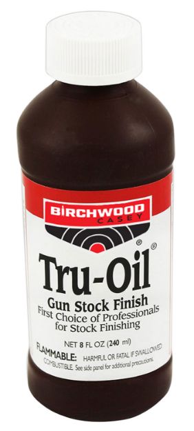 Picture of Birchwood Casey Tru-Oil Stock Finish Natural Wood Bottle 8 Oz 