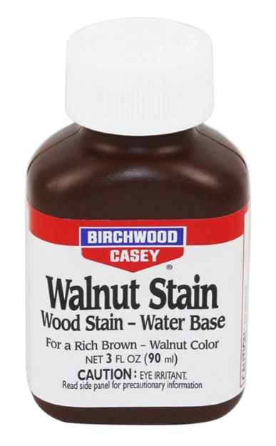 Picture of Birchwood Casey Walnut Water Base Wood Stain 3 Oz 