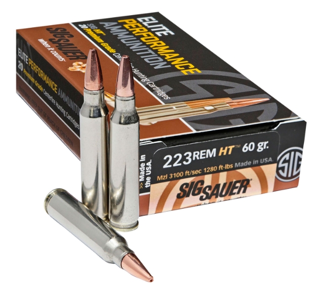 Picture of Sig Sauer Elite Copper Hunting 223 Rem 60 Gr 3100 Fps Copper Solid 20 Bx/10 Cs 