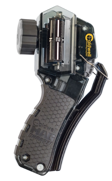 Picture of Caldwell Mag Charger Universal Loader Double & Single Stack Style Made Of Polycarbonate With Black Finish For Multi-Caliber Pistols 