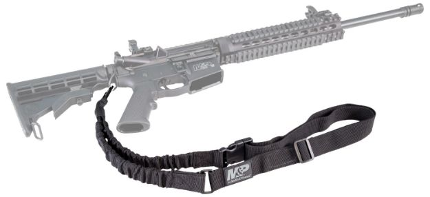 Picture of M&P Accessories Single Point Sling Kit Made Of Black Nylon With Adjustable Bungee Design For Ar Platform 