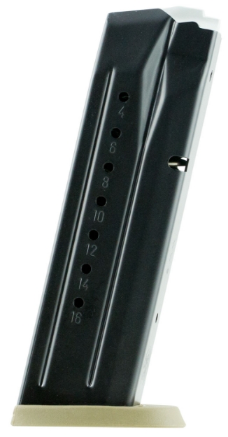 Picture of Smith & Wesson M&P 17Rd Magazine Fits S&W M&P 9Mm Luger Blued, Brown Floor Plate 