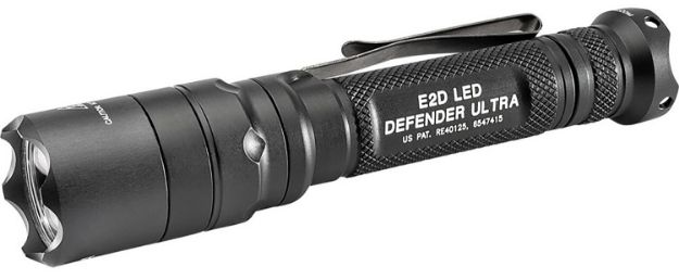 Picture of Surefire E2d Defender Ultra Black Anodized Aluminum White Led 5/1000 Lumens 200 Meters Range 