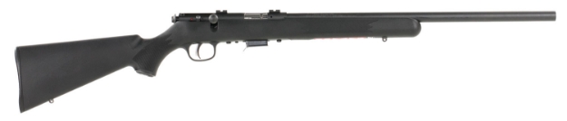 Picture of Savage Arms 93 Fv 22 Wmr Caliber With 5+1 Capacity, 21" Heavy Barrel, Matte Blued Metal Finish, Matte Black Synthetic Stock & Accutrigger Right Hand (Full Size) 