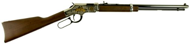 Picture of Henry Golden Boy 2Nd Amendment Tribute 22 Short,Long,Lr 16 Lr/21 Short 20" Nickel Plated American Walnut Right Hand 