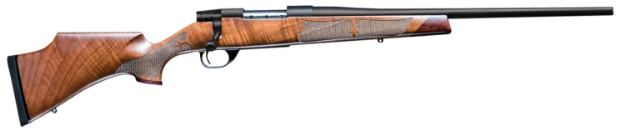 Picture of Weatherby Vanguard Camilla 243 Win 5+1 Cap 20" Matte Blued Rec/Barrel Satin Turkish Walnut Fixed Monte Carlo High Comb Stock With Fleur De Lis Checkering Right Hand (Compact) 