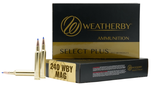 Picture of Weatherby Select Plus 240 Wthby Mag 80 Gr 3500 Fps Barnes Tipped Tsx Lead Free 20 Bx/10 Cs 