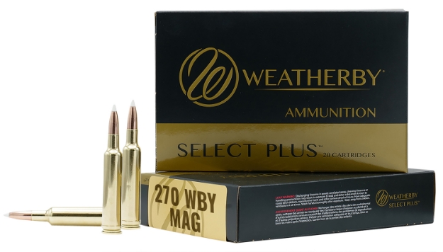 Picture of Weatherby Select Plus 270 Wthby Mag 130 Gr 3400 Fps Barnes Tipped Tsx Lead Free 20 Bx/10 Cs 