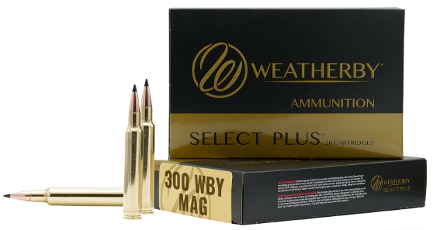 Picture of Weatherby Select Plus 300 Wthby Mag 180 Gr 3240 Fps Barnes Tipped Tsx Lead Free 20 Bx/10 Cs 