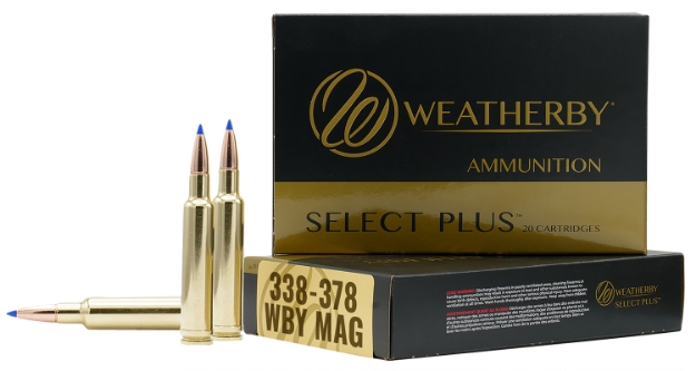 Picture of Weatherby Select Plus 338-378 Wthby Mag 225 Gr 3180 Fps Barnes Tipped Tsx Lead Free 20 Bx/10 Cs 