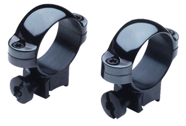 Picture of Burris Rimfire Scope Ring Set Black Gloss Steel 1" Tube Medium .22" Grooved Receiver 