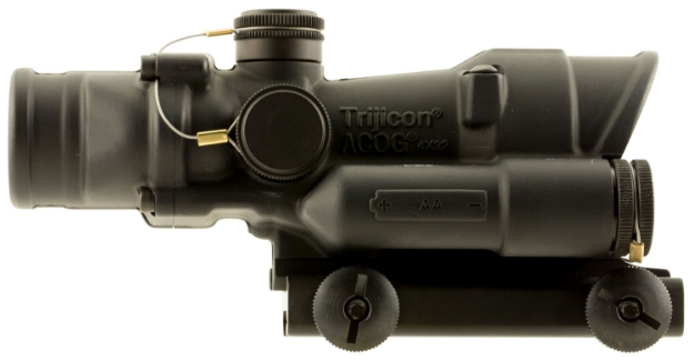 Picture of Trijicon Acog 4X 32Mm Obj 36.80 Ft @ 100 Yds Fov Matte Black Finish Led Illuminated Green Crosshair 300 Blk 