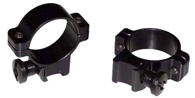 Picture of Burris Rimfire Scope Ring Set Black Gloss Aluminum 1" Tube Medium .22" Grooved Receiver 