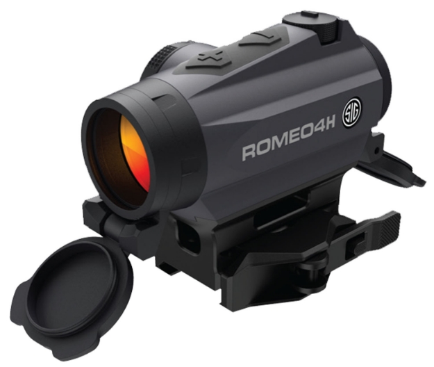 Picture of Sig Sauer Electro-Optics Romeo4h Graphite 1X20mm 2 Moa Red Ballistic Circle Dot Reticle 