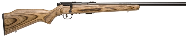 Picture of Savage Arms Mark Ii Bv 22 Lr Caliber With 5+1 Capacity, 21" Heavy Barrel, Matte Blued Metal Finish, Natural Brown Laminate Stock & Accutrigger Right Hand (Full Size) 