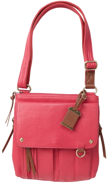 Picture of Bulldog Cross Body Purse W/Holster Pink Leather Most Sm Pistols & Revolvers Ambidextrous Hand 