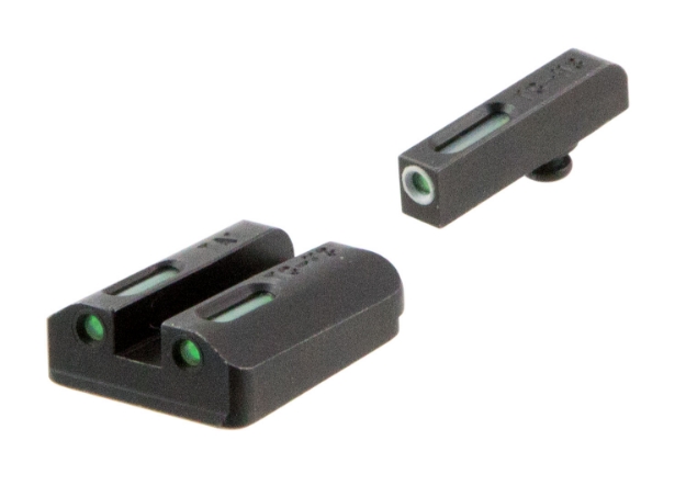 Picture of Truglo Tfx Black | Green Tritium & Fiber Optic White Outline Front Sight Green Tritium & Fiber Optic Rear Sight 