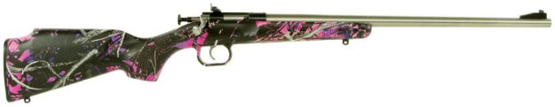 Picture of Crickett Youth 22 Lr 1Rd 16.12" Stainless Steel Barrel, Fixed Front/Adjustable Rear Peep Sights, Hydro Dipped Muddy Girl Synthetic Stock W/11.5" Lop, Rebounding Firing Pin Safety 