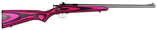 Picture of Crickett Youth 22 Lr 1Rd 16.12" Stainless Steel Barrel, Fixed Front/Adjustable Rear Peep Sights, Pink/Black Laminate Stock W/11.5" Lop, Rebounding Firing Pin Safety 