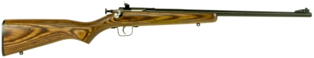 Picture of Crickett Single Shot Laminate 22 Lr 1Rd 16.125" Blued Barrel, Brown Laminate Stock W/11.5" Lop, Fixed Front/Adjustable Rear Peep Sights, Rebounding Firing Pin Safety, Single Stage Trigger 