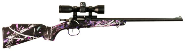 Picture of Crickett Youth Package 22 Lr 1Rd 16.12" Blued Barrel & Receiver, Muddy Girl Synthetic Stock W/11.5" Lop, Rebounding Firing Pin Safety Includes 4X32 Scope & Ksa301 Scope Mount Kit 