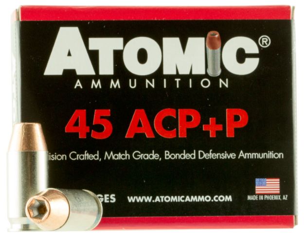 Picture of Atomic Ammunition Pistol Precision Craft 45 Acp +P 185 Gr Bonded Match Hollow Point 20 Per Box/ 10 Cs 