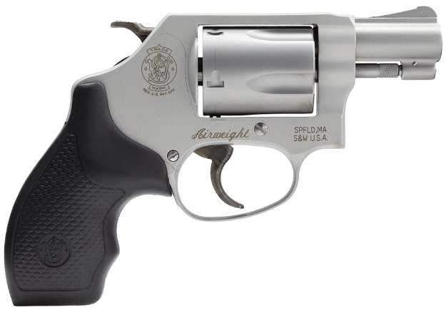 Picture of Smith & Wesson Model 637 Airweight 38 S&W Spl +P Stainless Steel 1.88" Barrel & 5Rd Cylinder, Matte Silver Aluminum Alloy J-Frame, Integral Front Sight, Internal Lock 