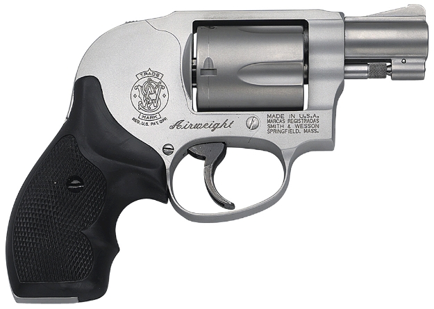 Picture of Smith & Wesson Model 638 Airweight 38 Special + P Stainless Steel 1.88" Barrel & 5Rd Cylinder, Matte Silver Aluminum Alloy J-Frame, Polymer Grip, Internal Lock 