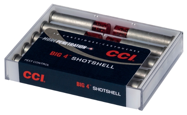 Picture of Cci Big 4 Shotshell 9Mm Luger 45 Gr 1000 Fps Shotshell #4 Shot 10 Bx/20 Cs 