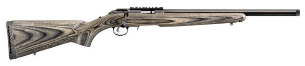 Picture of Ruger American Rimfire Target 17 Hmr 9+1 18" Threaded Bull Barrel, Satin Blued Alloy Steel, Black Laminate Stock, Accepts Bx-15 Magnum Magazine, Optics Ready 