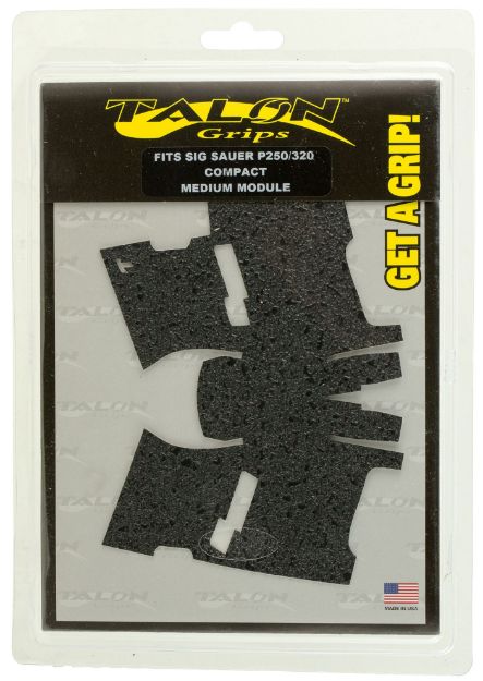 Picture of Talon Grips Adhesive Grip Textured Black Rubber For Sig Compact P320, P250, M17, M18 With Medium Grip Module 