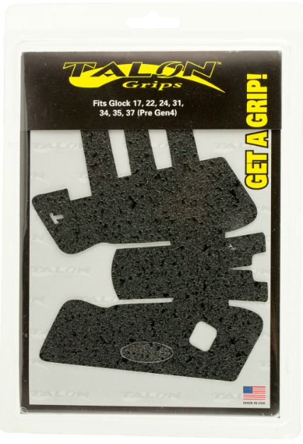 Picture of Talon Grips Adhesive Grip Textured Black Rubber For Glock 17,22,24,31,34,35,37,47 Gen3 