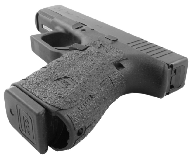 Picture of Talon Grips Adhesive Grip Textured Black Rubber For Glock 19,23,25,32,38,44 Gen4 With No Backstrap 